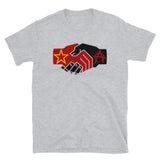 Left Unity Handshake - Anarchist, Socialist, Communist, Leftist, Anti Sectarian T-Shirt