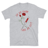 Do No Harm Take No Shit - Rose, Knife, Aesthetic, Punk, Self Care, Mental Health T-Shirt