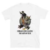 Comrade Lenin Cleanses the Earth of Filth Translated - Soviet Propaganda, Communist, October Revolution, USSR T-Shirt