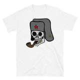 Smoking Skull - Punk, Ushanka, Pipe, Red Star, Meme T-Shirt