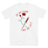 Do No Harm Take No Shit - Rose, Knife, Aesthetic, Punk, Self Care, Mental Health T-Shirt