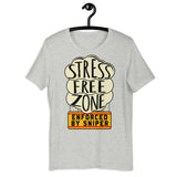Stress Free Zone Enforced By Sniper - Oddly Specific, Meme T-Shirt