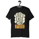 Stress Free Zone Enforced By Sniper - Oddly Specific, Meme T-Shirt