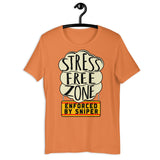 Stress Free Zone Enforced By Sniper - Oddly Specific, Meme T-Shirt