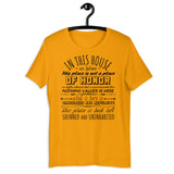 This Place Is Not A Place Of Honor - Ironic, Meme, Nuclear Waste, Live Laugh Love Parody T-Shirt