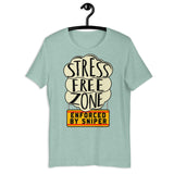 Stress Free Zone Enforced By Sniper - Oddly Specific, Meme T-Shirt
