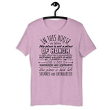 This Place Is Not A Place Of Honor - Ironic, Meme, Nuclear Waste, Live Laugh Love Parody T-Shirt