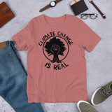 Climate Change Is Real Raised Fist - Environmentalism, Global Warming, Save The Earth, Eco-Socialism, Leftist T-Shirt