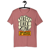 Stress Free Zone Enforced By Sniper - Oddly Specific, Meme T-Shirt