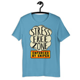 Stress Free Zone Enforced By Sniper - Oddly Specific, Meme T-Shirt