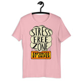 Stress Free Zone Enforced By Sniper - Oddly Specific, Meme T-Shirt