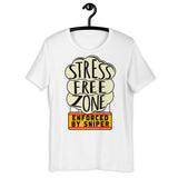 Stress Free Zone Enforced By Sniper - Oddly Specific, Meme T-Shirt
