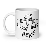 Kilroy Was Here - World War II, Historical Graffiti, Meme Mug