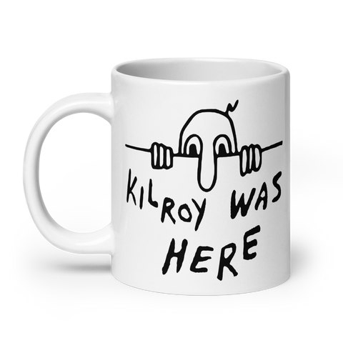 Kilroy Was Here - World War II, Historical Graffiti, Meme Mug