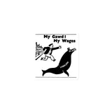 My Gawd My Wages - Vintage Socialist Political Cartoon Magnet