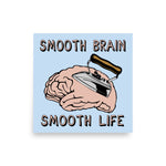 Smooth Brain Smooth Life - Oddly Specific Meme Poster