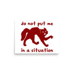 Do Not Put Me In A Situation - Oddly Specific Meme Poster