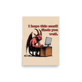 I Hope This Email Finds You Well - Meme, Demon, Ironic, Funny Poster