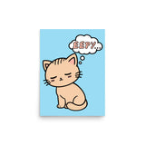 Eepy Cat - Cute Sleepy Kitten Meme Poster