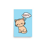 Eepy Cat - Cute Sleepy Kitten Meme Poster