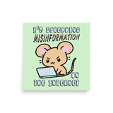 Spreading Misinformation On The Internet - Cute Meme Poster