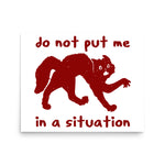 Do Not Put Me In A Situation - Oddly Specific Meme Poster