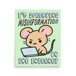 Spreading Misinformation On The Internet - Cute Meme Poster