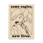 Same Eagles New Liver - Prometheus Meme, Greek Mythology Poster