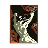 No More War! Translated - Soviet Propaganda Poster