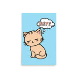 Eepy Cat - Cute Sleepy Kitten Meme Poster