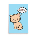 Eepy Cat - Cute Sleepy Kitten Meme Poster