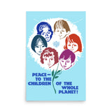 Peace To The Children Of The Whole World Translated - Soviet Propaganda Poster