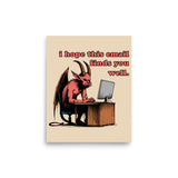 I Hope This Email Finds You Well - Meme, Demon, Ironic, Funny Poster