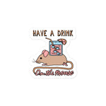 Have A Drink On The Mouse - Cute Meme Sticker