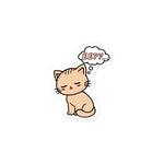 Eepy Cat - Cute Sleepy Kitten Meme Sticker