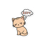 Eepy Cat - Cute Sleepy Kitten Meme Sticker