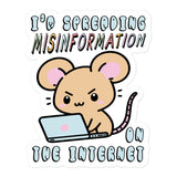 Spreading Misinformation On The Internet - Cute Meme Sticker