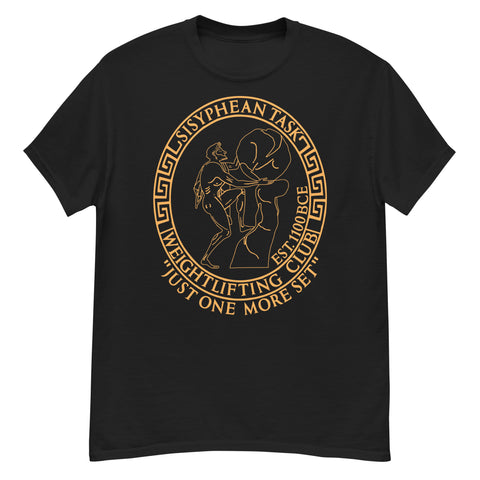 Sisyphean Task Weightlifting Club - Greek Mythology, Gym Meme, Bodybuilding T-Shirt