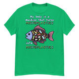 My Body Is A Machine That Turns Microplastics Into Microplastics - Ironic Meme T-Shirt