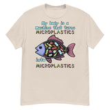 My Body Is A Machine That Turns Microplastics Into Microplastics - Ironic Meme T-Shirt