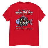 My Body Is A Machine That Turns Microplastics Into Microplastics - Ironic Meme T-Shirt