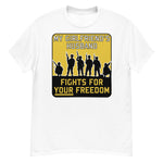 My Girlfriend's Husband Fights For Your Freedom - Meme, Funny, Parody T-Shirt