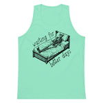 Waiting For Better Days - Depressed Skeleton Meme Tank Top