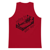 Waiting For Better Days - Depressed Skeleton Meme Tank Top