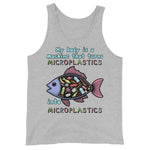 My Body Is A Machine That Turns Microplastics Into Microplastics - Ironic Meme Tank Top