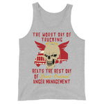 Worst Day Of Trucking Beats The Best Day Of Court Ordered Anger Management - Oddly Specific Meme Tank Top