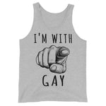 I'm With Gay - LGBTQ Meme Tank Top