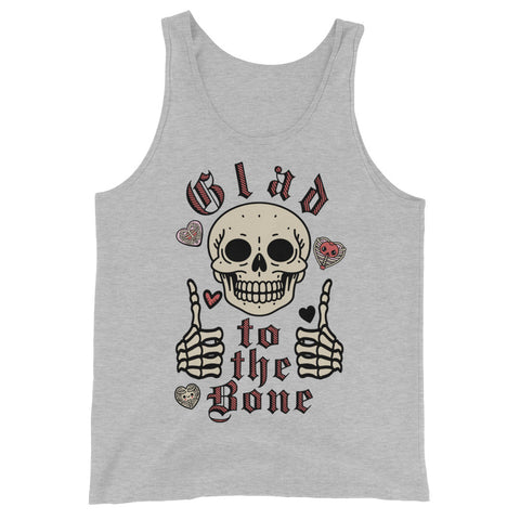 Glad To The Bone - Ironic Meme Tank Top