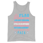 If This Flag Offends You I'll Help You Pack - LGBTQ, Transgender Pride, Parody, Meme Tank Top