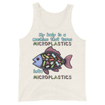 My Body Is A Machine That Turns Microplastics Into Microplastics - Ironic Meme Tank Top